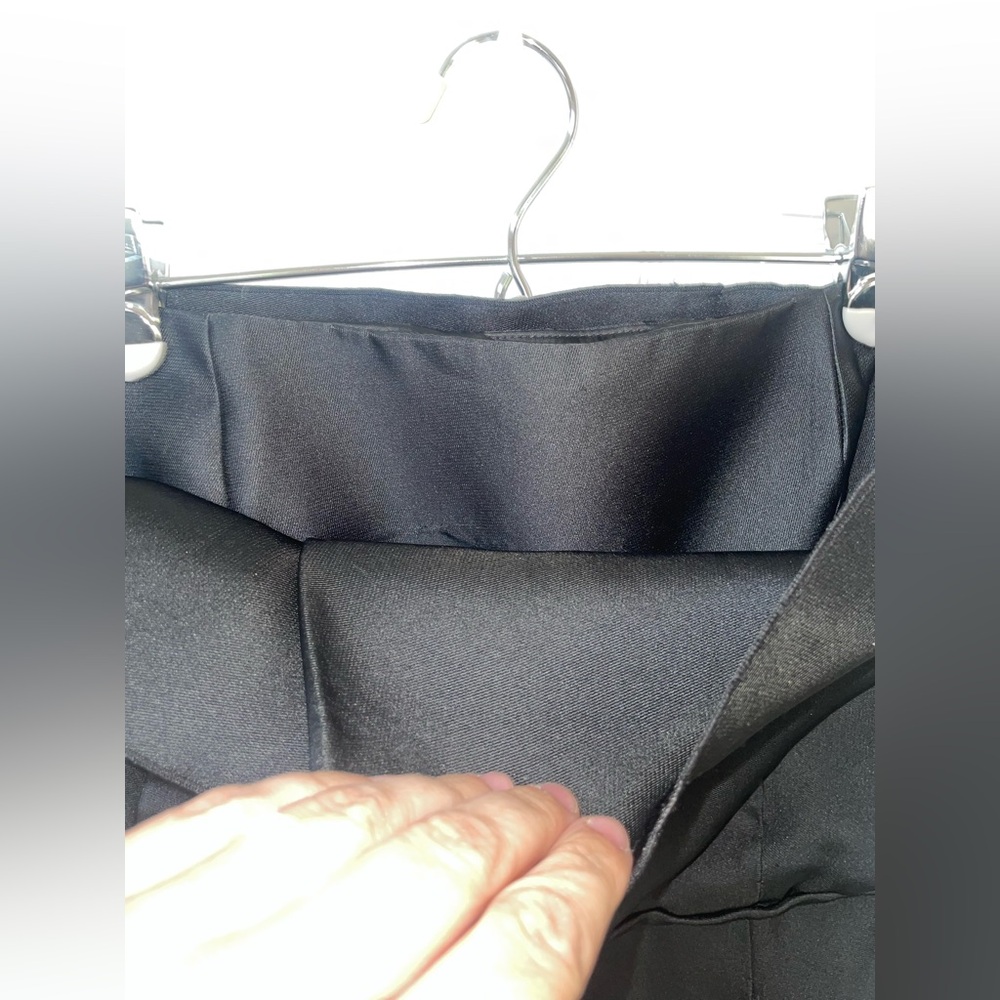 Max Mara Italy Pianoforte Dress 8 Black Cocktail Party Black Tie Silk Prom - Picture 7 of 15
